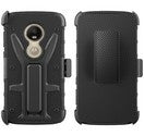 GSA Rugged 3 in 1 Combo Holster Clip Case for Motorola Moto G6 Play Black