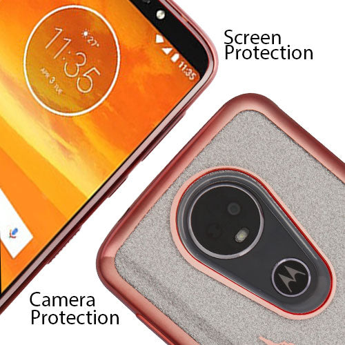 GSA TUFF Eiffel Tower For Motorola Moto E5 Plus, E5 Supra Rose Gold