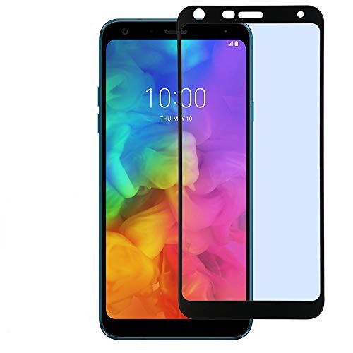 Eaglecell Tempered Glass Screen Protector for LG Q7, Q7 Plus - Black Frame