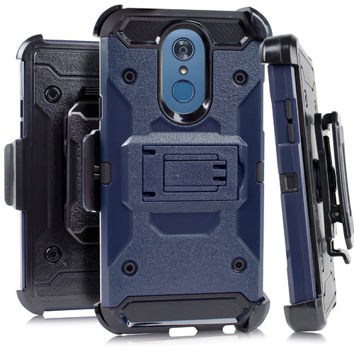 GSA Heavy Duty Robust Combo Holster For LG Q7 Plus Q7 Dark Blue