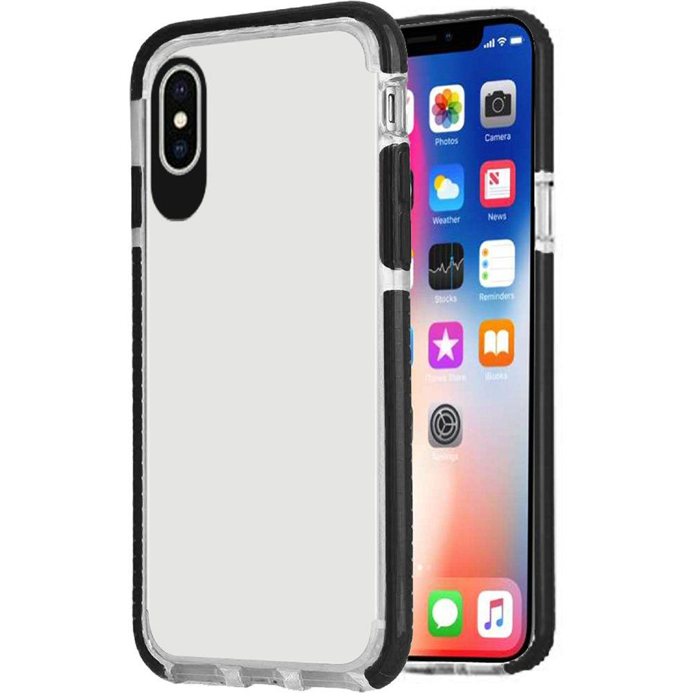 GSA Ultra-Thin Bumper Candy Case For Apple iPhone XS Max (6.5") - Clear/Black