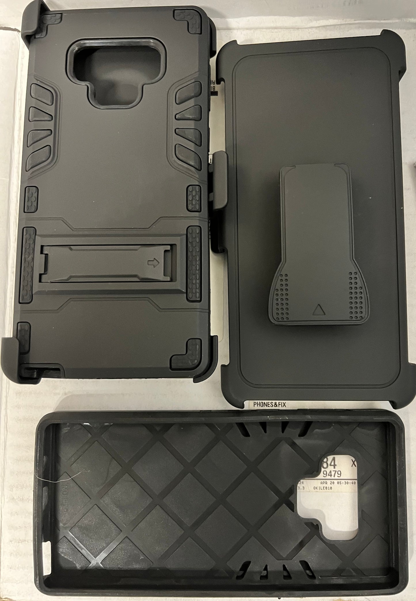 GSA Galaxy Holster Case w/Kickstand for Samsung Galaxy Note 9 - Black