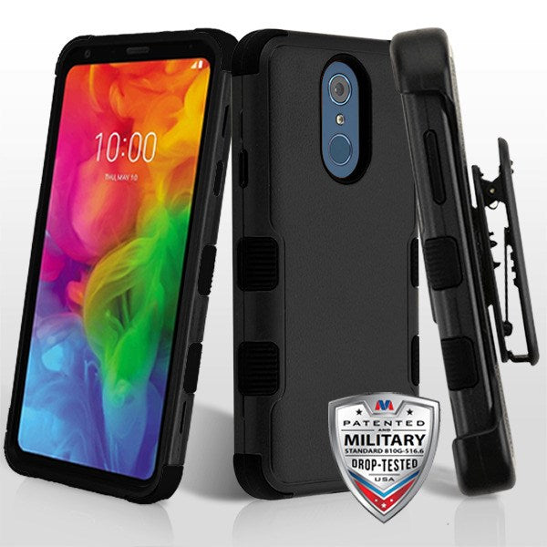Mybat Holster TUFF Defender Dual Layer For LG Q7, Q7 Plus, LM-Q610 Black