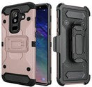 GSA Robust Rugged Holster Clip Case for Samsung Galaxy A6 - Rose Gold
