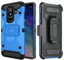GSA Robust Rugged Holster Clip Case for Samsung Galaxy A6 - Blue/Black