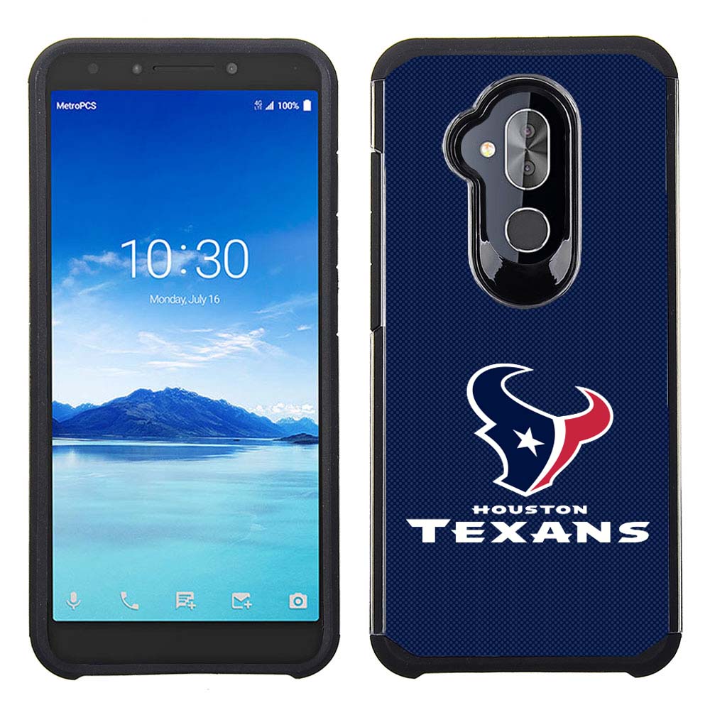 PBG NFL Licensed Houston Texans Textured Case for the Alcatel Folio 7
