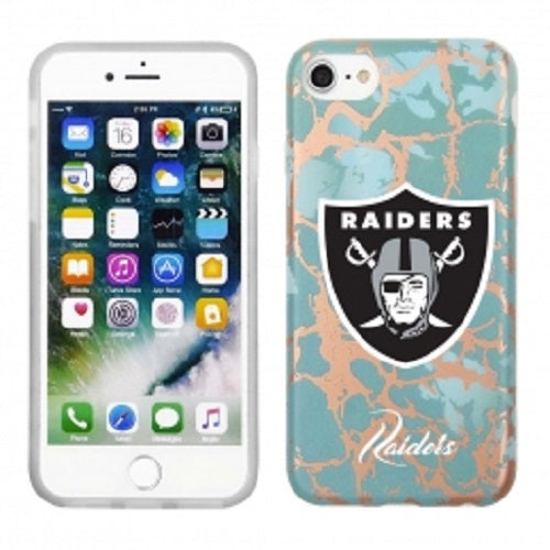 PBG NFL Las Vegas Raiders Marble Case for iPhone SE (2022-20) 8, 7, 6 & 6S (4.7")