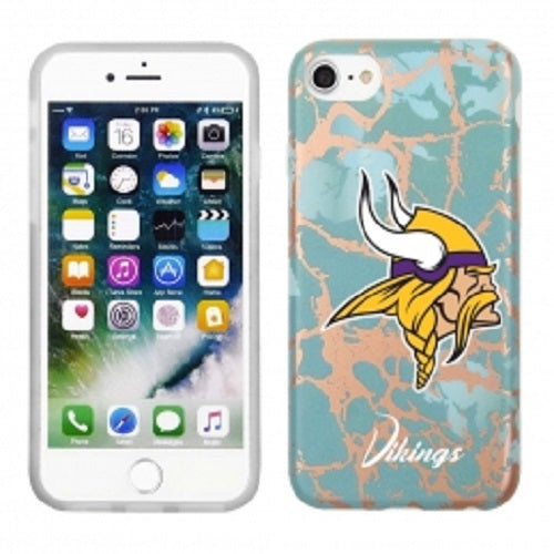PBG NFL Minnesota Vikings Marble Case for iPhone SE (2022-20) 8, 7, 6 & 6S (4.7")