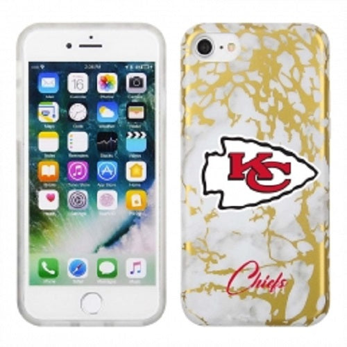PBG NFL Kansas City Chiefs Marble Case for iPhone SE (2022-20) 8, 7, 6 & 6S (4.7")