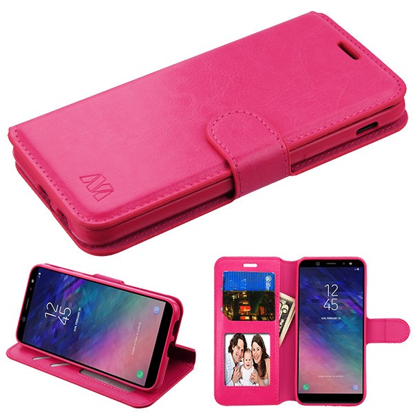 GSA Hot Pink My Jacket Wallet For Samsung Galaxy A6 (2018)/A600