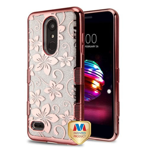 Mybat Tuff Look Flower Candy Case For LG K30 & LG K10 (2018) Rose Gold
