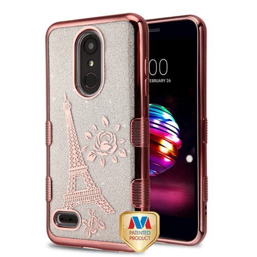 MyBat Tuff Look TPU Paris Eiffel Tower Case For LG K30 & K10 (2018) Rose Gold