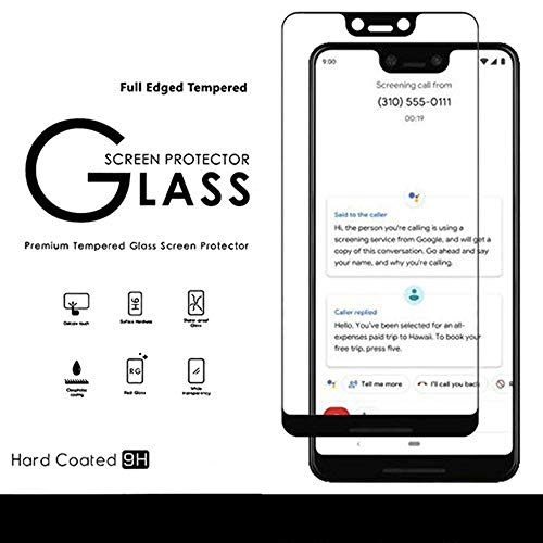 GSA for Google Pixel 3 XL Premium Tempered Glass Screen Protector (Black)