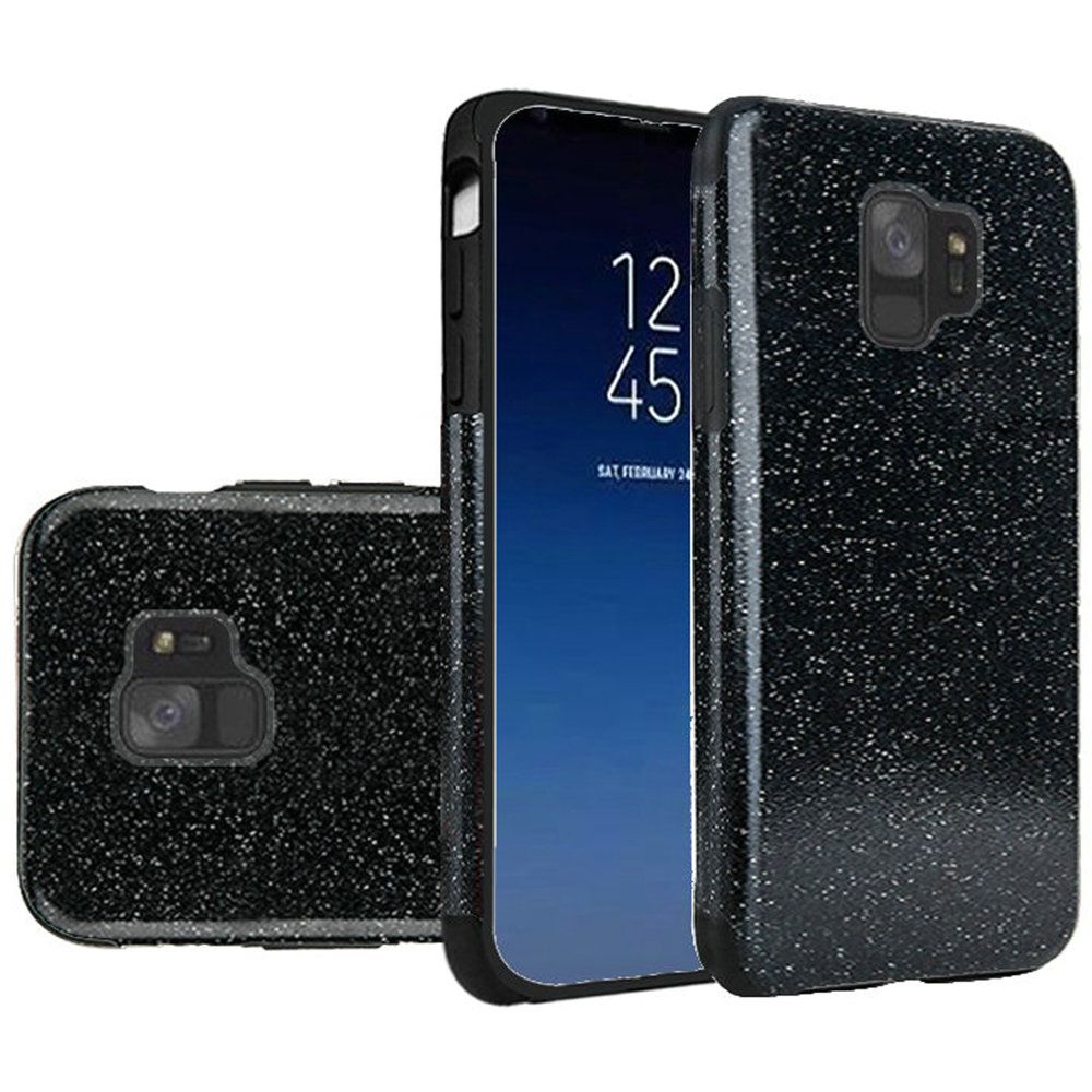 GSA Glitter Paper Candy Case for Samsung S9 - Black