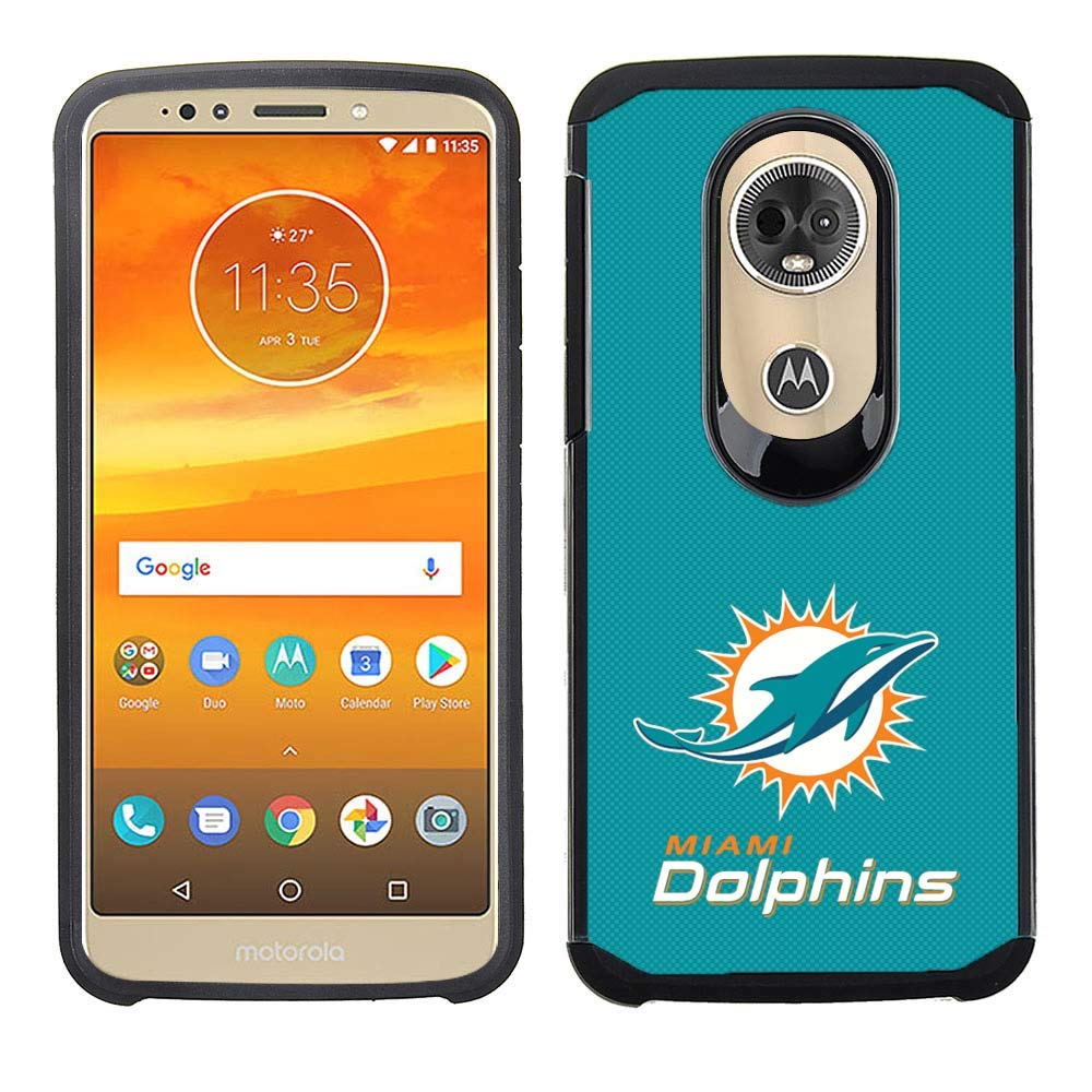 PBG NFL Licensed Miami Dolphins Case for Motorola Moto E5 Plus, E5 Supra