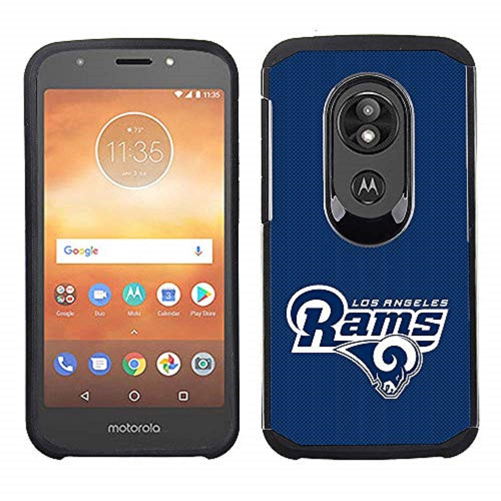 PBG NFL Los Angeles Rams Textured Case For Motorola Moto E5 Play, Cruise, XT1921