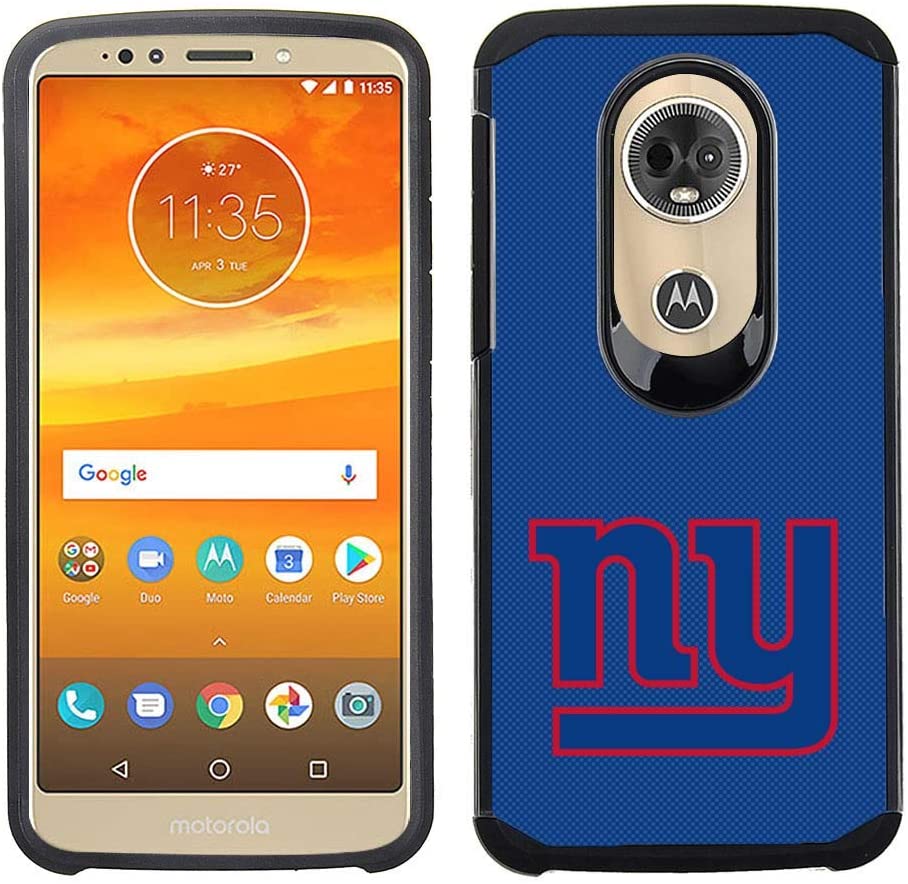 PBG NFL New York Giants Textured Case for Motorola Moto E5 Plus, E5 Supra, XT1924