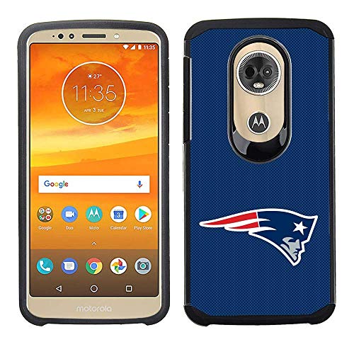 PBG NFL New England Patriots Textured Case for Motorola Moto E5+, E5 Supra, XT1924