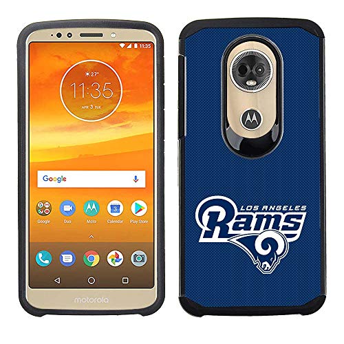 PBG NFL Licensed Los Angeles Rams Textured Case for Motorola Moto E5+/E5 Supra/XT1924