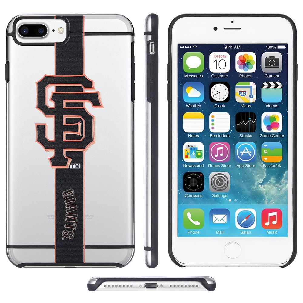 FOCO MLB San Francisco Giants Clear Case for iPhone 8+, 7+, 6S +, 6+ (5.5")