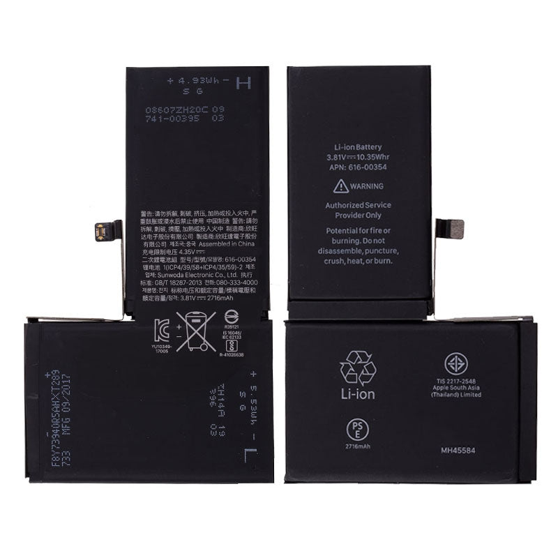 GSA Replacement 2716mAh Battery 3.81V For Apple iPhone X