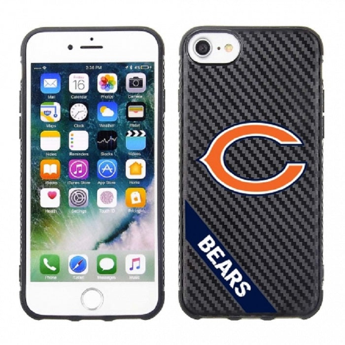 PBG NFL Chicago Bears Black Carbon for iPhone SE (2020-22), 8 & 7, 6 & 6s (4.7")