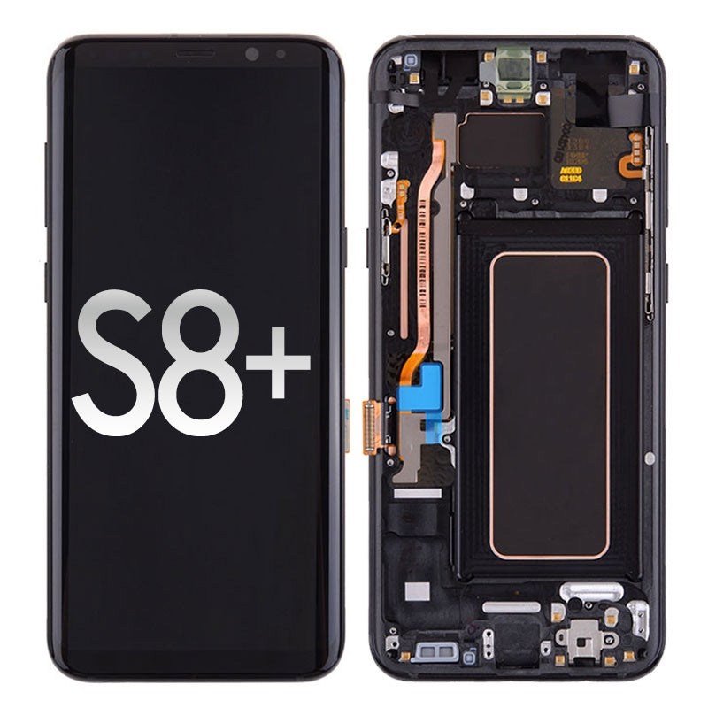 GSA OLED Digitizer with Frame For Samsung Galaxy S 8 Plus/G955U-Black