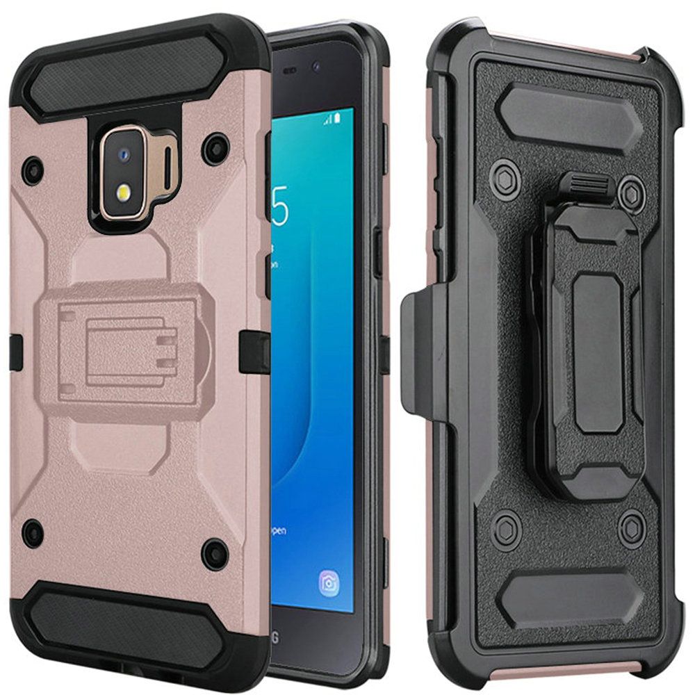 GSA Tactical Hybrid Kickstand Holster For Samsung Galaxy J2 Core -Rose Gold