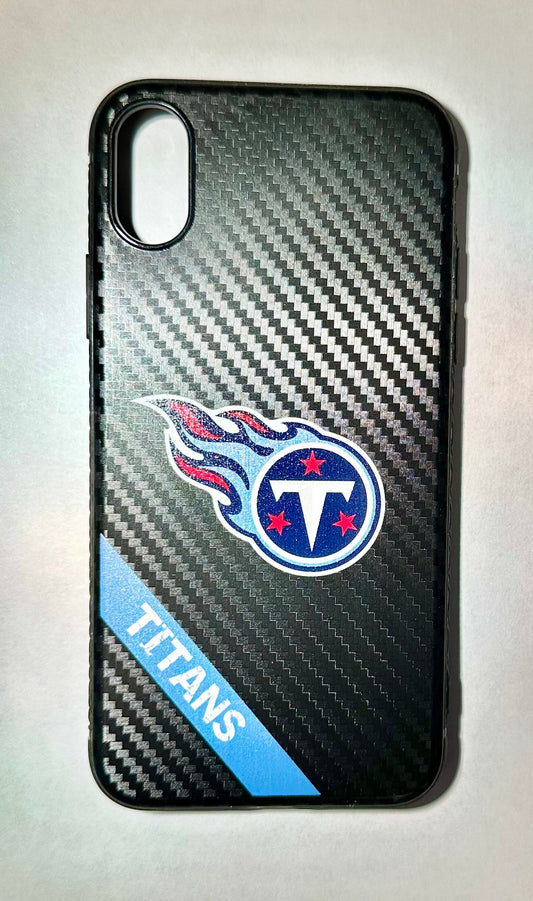 PBG NFL Tennessee Titans Black Carbon Case for iPhone X, XS (5.8")