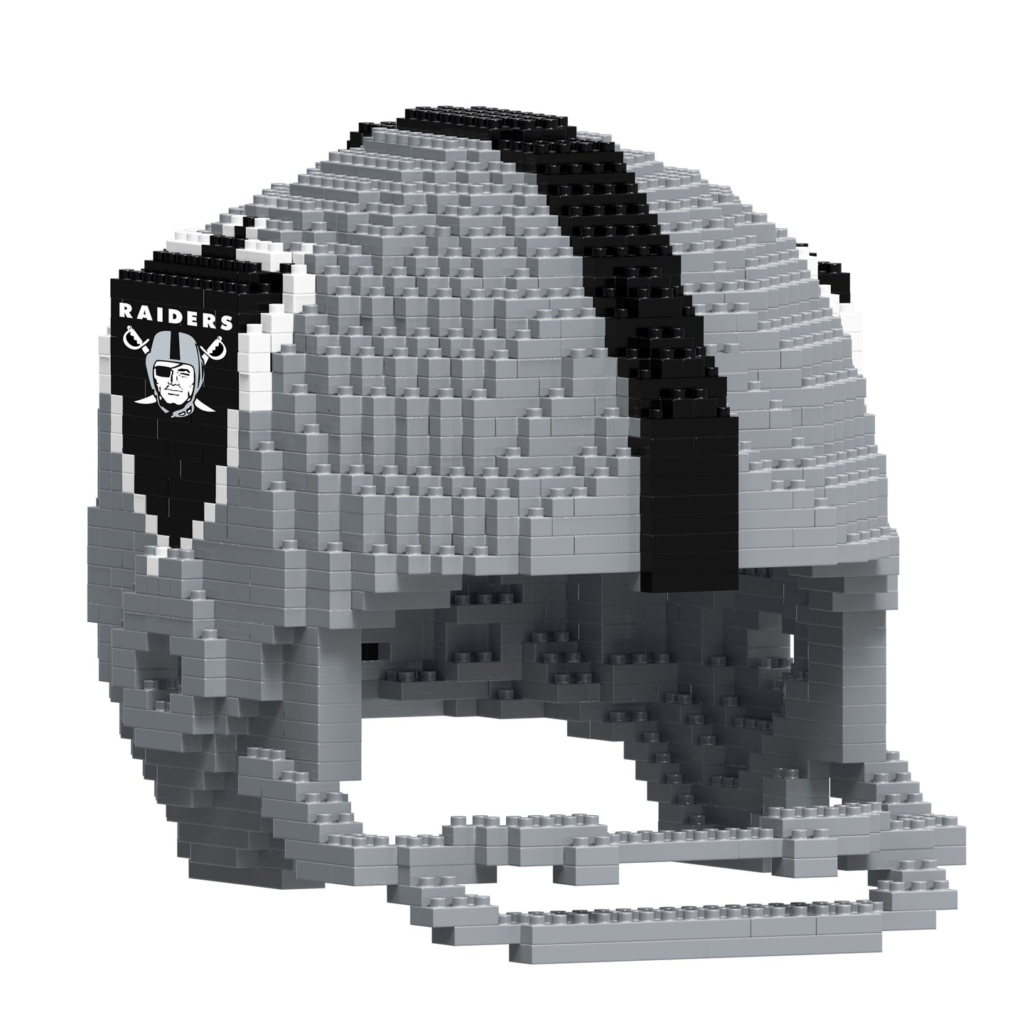 FOCO BRXLZ NFL Las Vegas Raiders Large Football Helmet 3-D Construction Toy