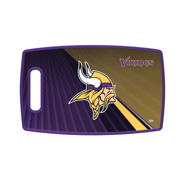 Sports Vault NFL Minnesota Vikings Large Cutting Board, 14.5" x 9"