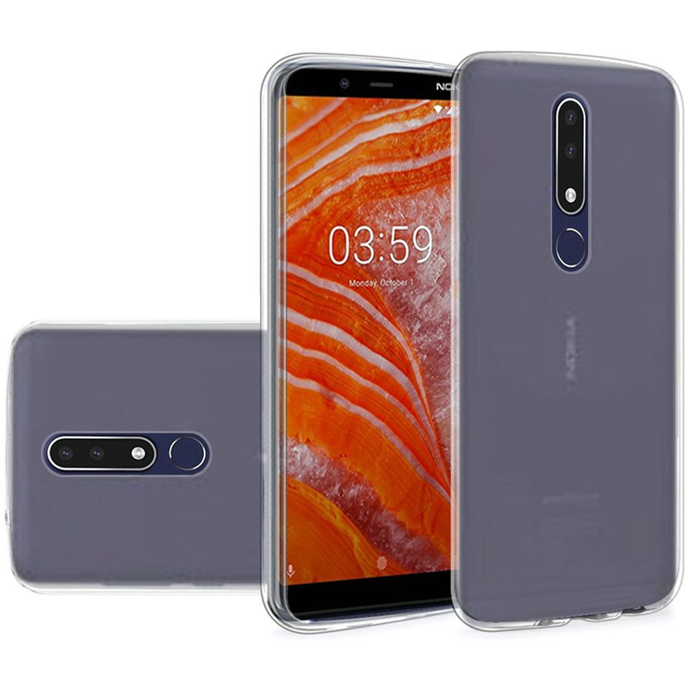 GSA Slim Flexible Candy Case for Nokia 3.1 Plus - Clear