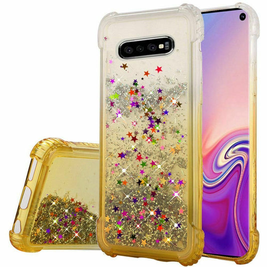 GSA Liquid Glitter Candy Case for Samsung Galaxy S10 (6.1") - Gold