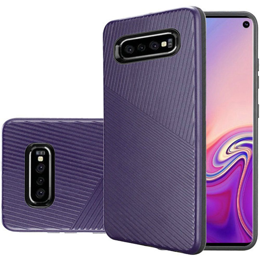 GSA Textured Embossed Lines Case for Samsung Galaxy S10e (5.8") - Purple