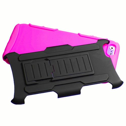 GSA Robust Armor Holster Case for iPhone 6 Plus / 6S Plus - Black Hot Pink