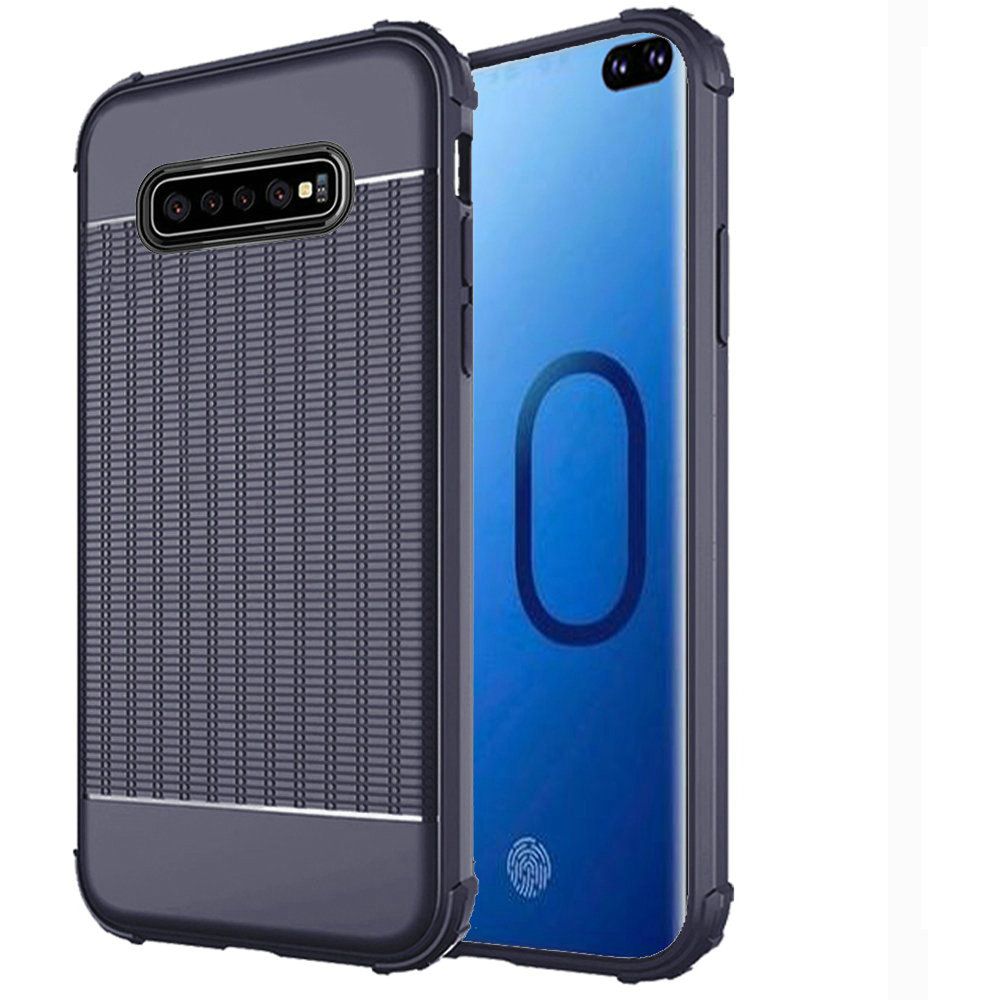 GSA Shockproof Textured Hybrid Case for Samsung Galaxy S10 Plus (6.4") - Blue