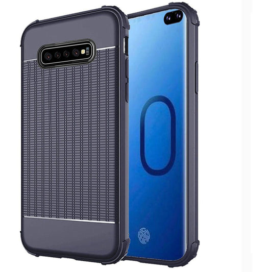 GSA Shockproof Textured Hybrid Case for Samsung Galaxy S10 Plus (6.4") - Blue