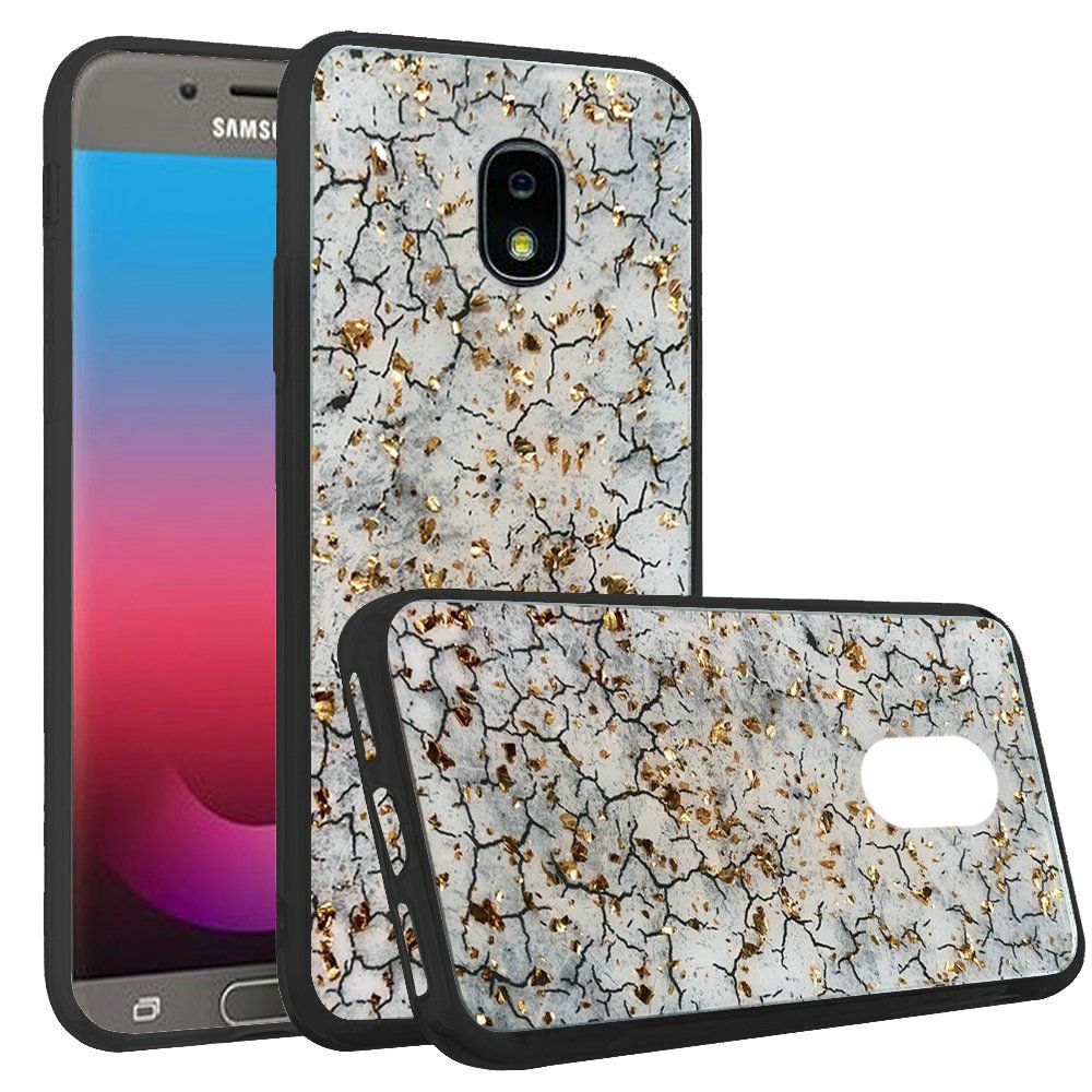 GSA Frozen Glitter Lightning Candy Case For Samsung J7 (2018)/J737 -White
