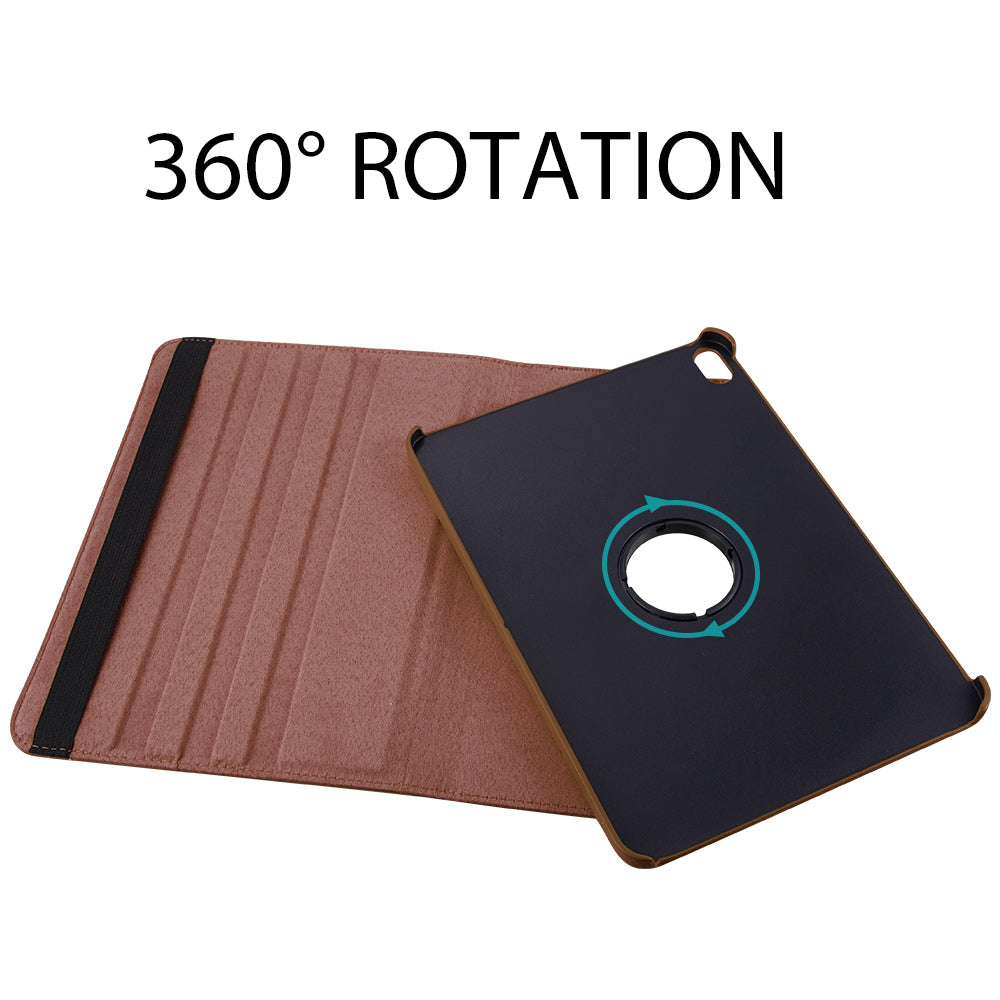 GSA Rotation Stand Folio For iPad Pro 11" Brown A1980, A2013, A1934, A1979