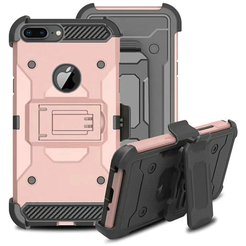 GSA Tactical Hybrid Kickstand Holster For iPhone 8 Plus, 7 Plus, (5.5")Rose Gold
