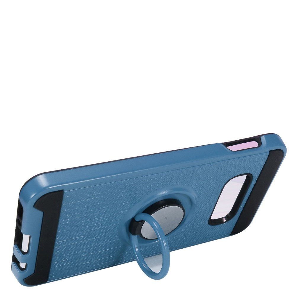 GSA Brushed Hybrid Case Ring Stand for Samsung Galaxy S10e (5.8") - Blue