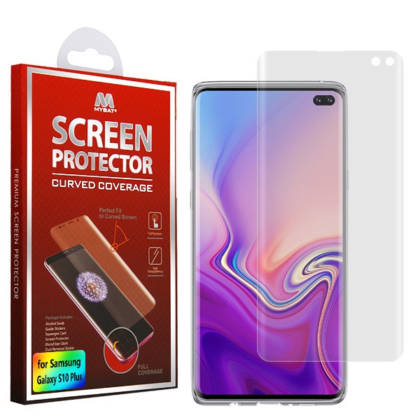 Mybat Screen Protector with Curved Coverage for Samsung S10 Plus (6.4")