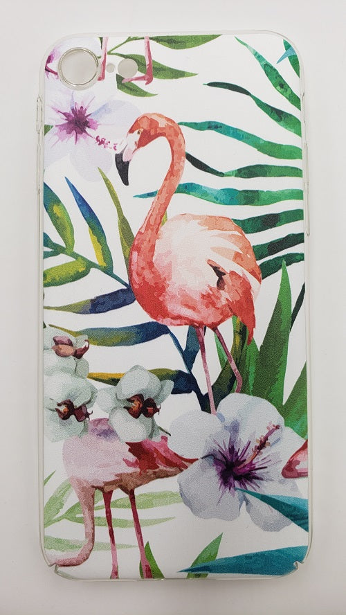 QGA Flamingo Flower Candy Case For iPhone SE (2022-20), 8, 7 & 6s