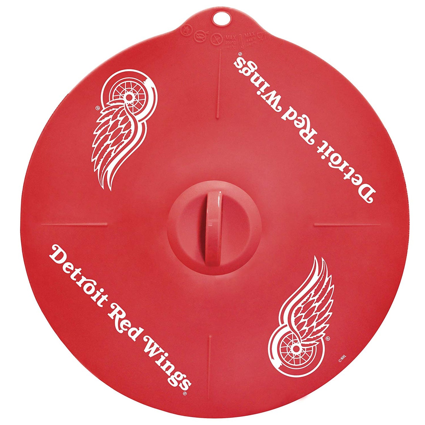 BB NHL Detroit Red Wings 9" Silicone Lids Fit Pots & Bowls, Hot/Cold 2 Lids