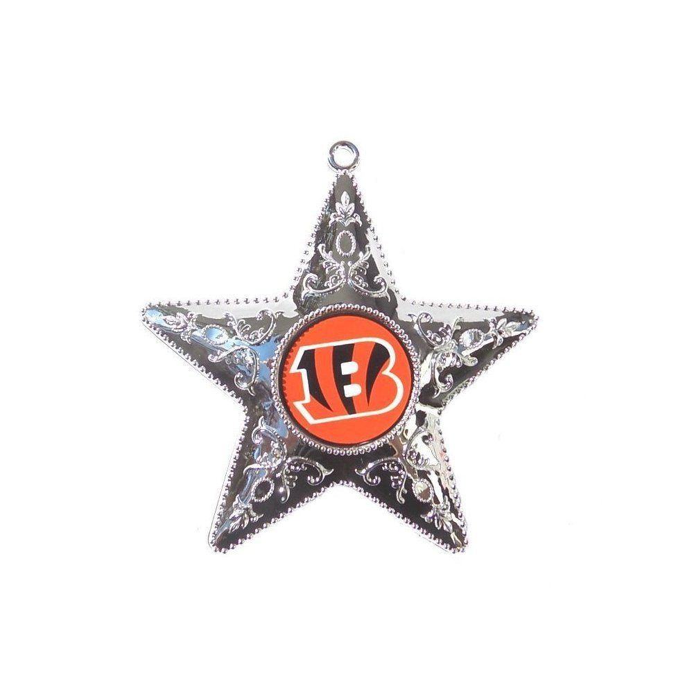 Topperscot NFL Cincinnati Bengals Silver Star Ornament