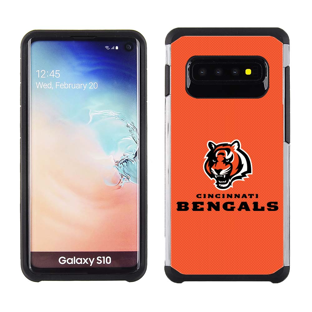 PBG NFL Cincinnati Bengals Textured Case for Samsung Galaxy S10 (6.1")