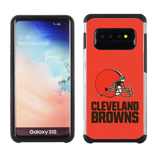 PBG NFL Cleveland Browns Textured Case for Samsung Galaxy S10 (6.1")