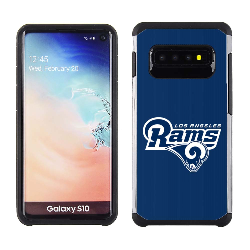 PBG NFL Los Angeles Rams Textured Case for Samsung Galaxy S10 (6.1")