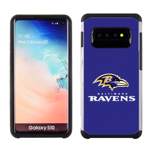 PBG NFL Baltimore Ravens Textured Case for Samsung Galaxy S10 (6.1")
