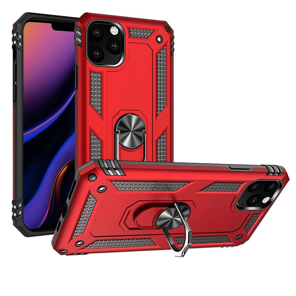 GSA Slim Armor Hybrid Case For iPhone 11 Pro (5.8") - Red/Black